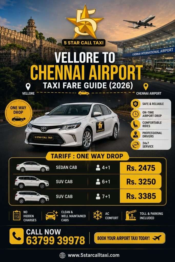 Future Trends in Vellore to Chennai Airport taxi
